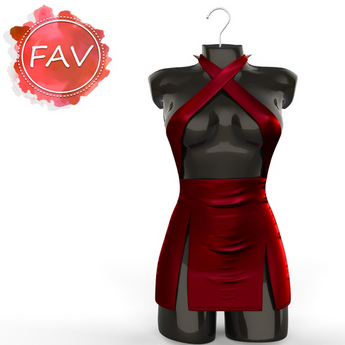 Second Life Marketplace - Red Tight Dress Kupra
